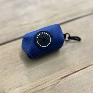Bew Dog Blue Velvet Poo Bag Holder